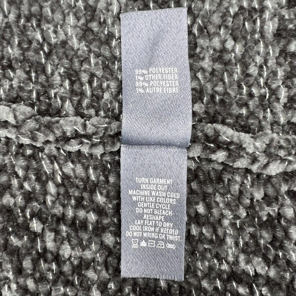 Aerie Women's Gray Chenille Long Sleeve Chunky Knit Pullover Sweater Sz XL - Picture 7 of 9